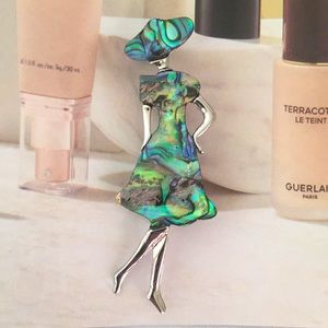 🍏50% OFF/3+...Elegant Lady Abalone Shell Brooch/Pendant